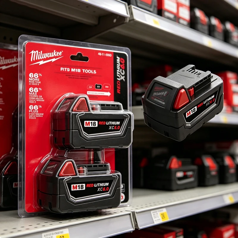 

Качественный аккумулятор Milwaukee M18 18В 6.0Ач, совместимый с Milwaukee 48-11-1850 и беспроводными электроинструментами M18. Высококачественный продукт.