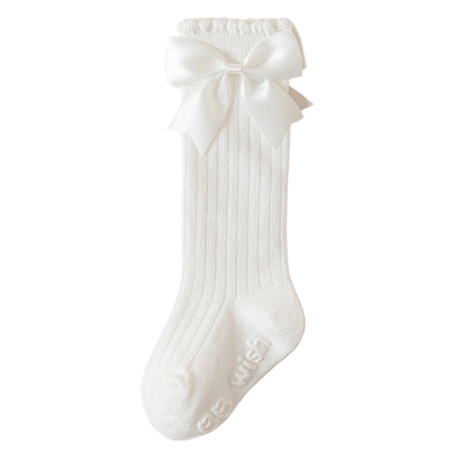 

Гольфы для маленьких девочек с декором в виде галстука-бабочки, милые теплые вязаные носки на осень-зиму