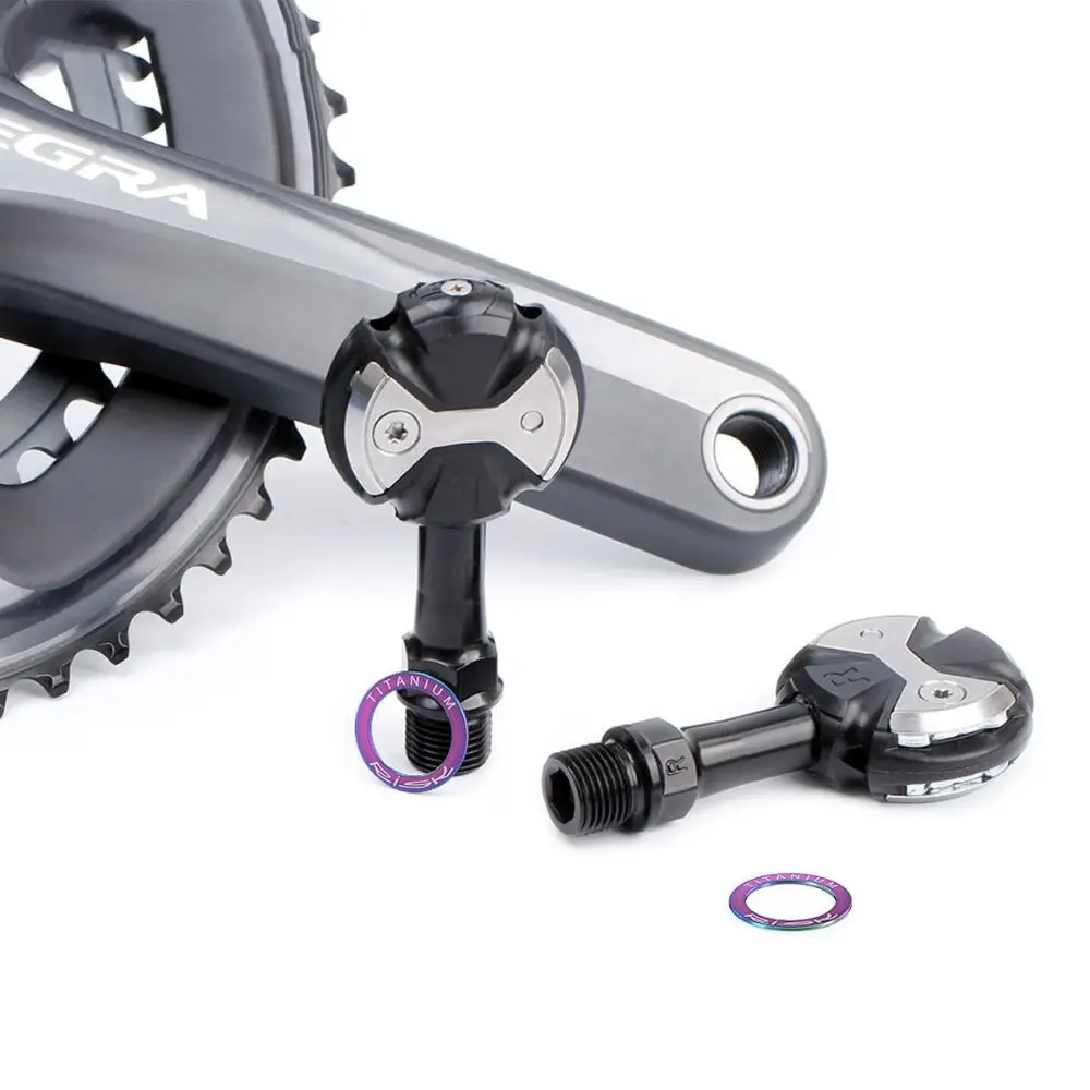 

2 шт., защитное прокладочное кольцо, шайба для велосипедной педали, титановое уплотнительное кольцо, прокладка для велосипедной проставки, наружный диаметр 20 мм, прочный