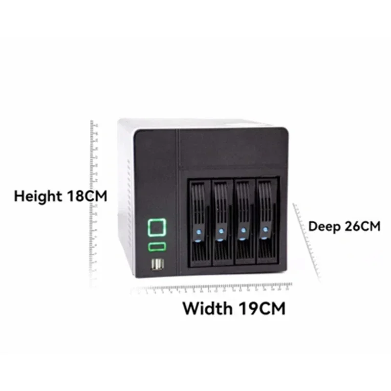 Лидер продаж, четырехдисковый NAS-шасси, тихий дизайн, поддерживает материнскую плату ITX K3, кохлеарное межпланетное шасси, черный