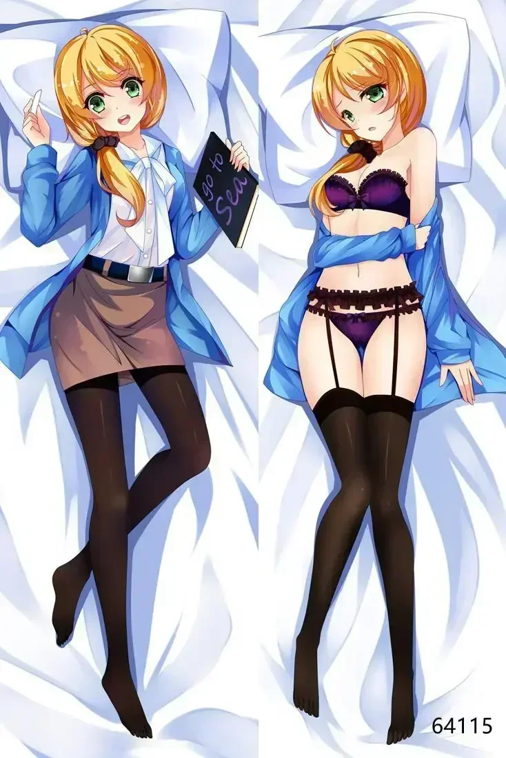 Funda de almohada de cuerpo entero de Dakimakura de motosierra para hombre, funda de almohada de cuerpo de abrazamiento de chica de Anime Sexy, Otaku, Cosplay