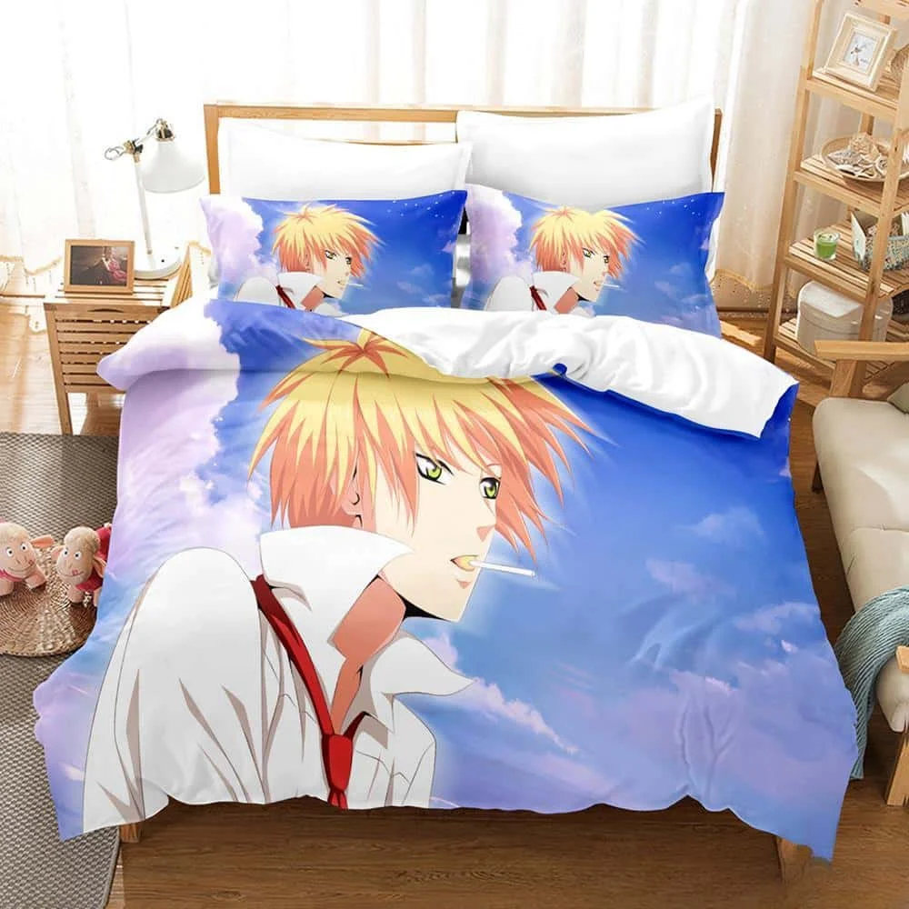 

Maid Sama Kaichou Wa Bedding Set Single Twin Full Queen King Size Bed Set Adult Kid Bedroom Duvet cover Sets 3d Print Anime Bed