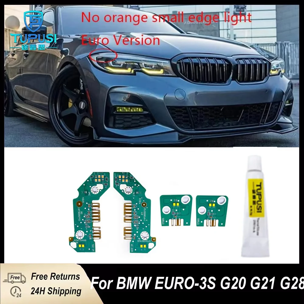 

EU & US Version Yellow DRL LED Boards For BMW 3 Series G20 330e 330eX 330i 330iX M340i M340iX 20-22 Daytime running light module