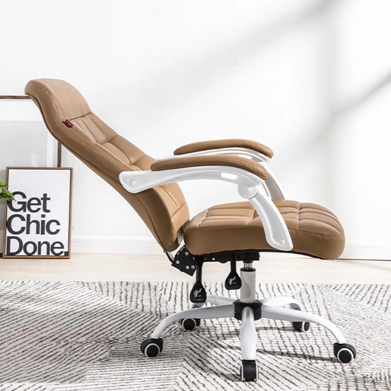 Fancy Support Office Chair Floor Roller Design Nordic Swivel Office Chair Comfy Modern Luxury Fauteuil De Bureau Furniture