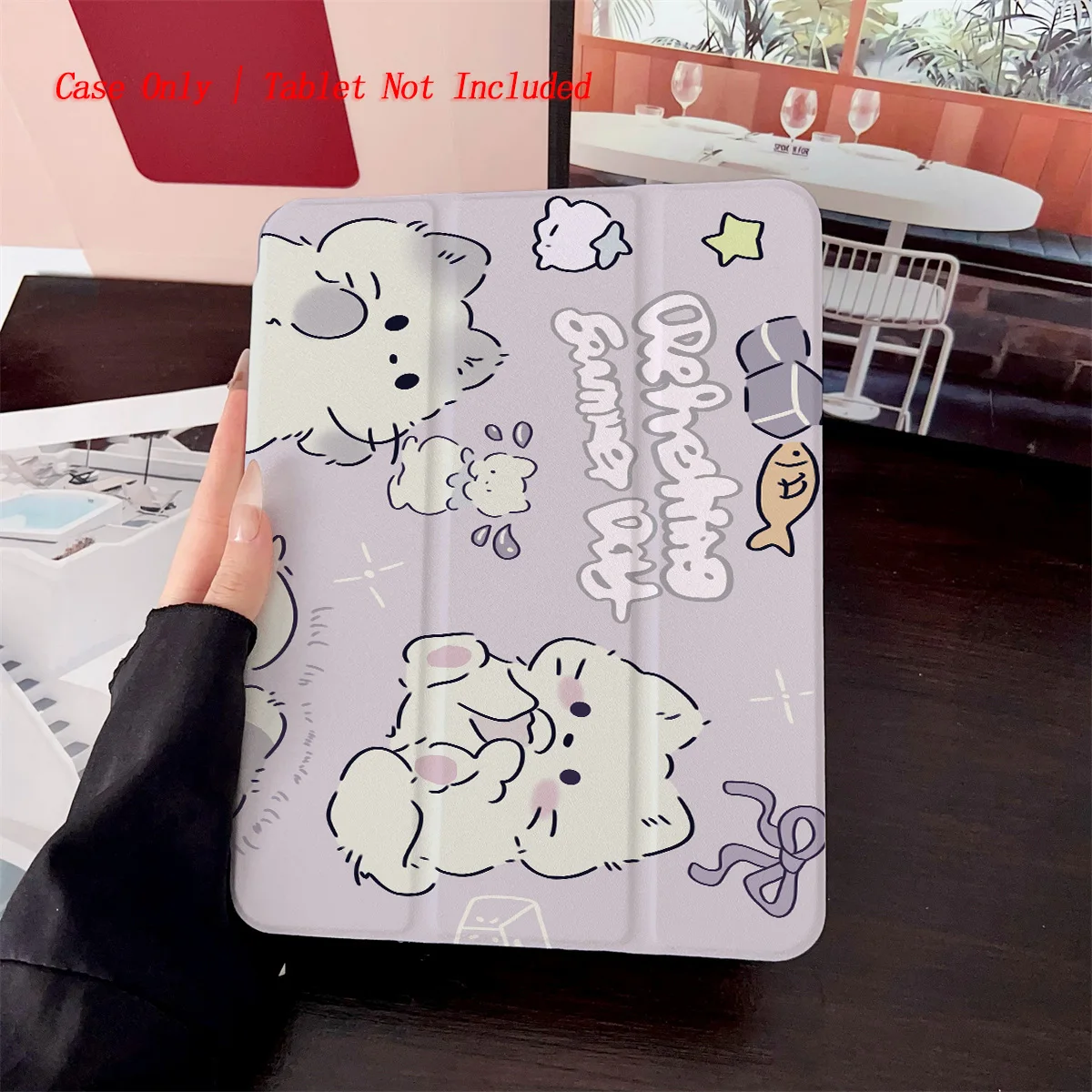 حافظة iPad مطبوعة على شكل حيوان لطيف كارتوني لهاتف Pro 12.9/11/Air 10.9/iPad 10.2/Mini 6، غطاء مقاوم للصدمات ومقاوم للاهتراء #5