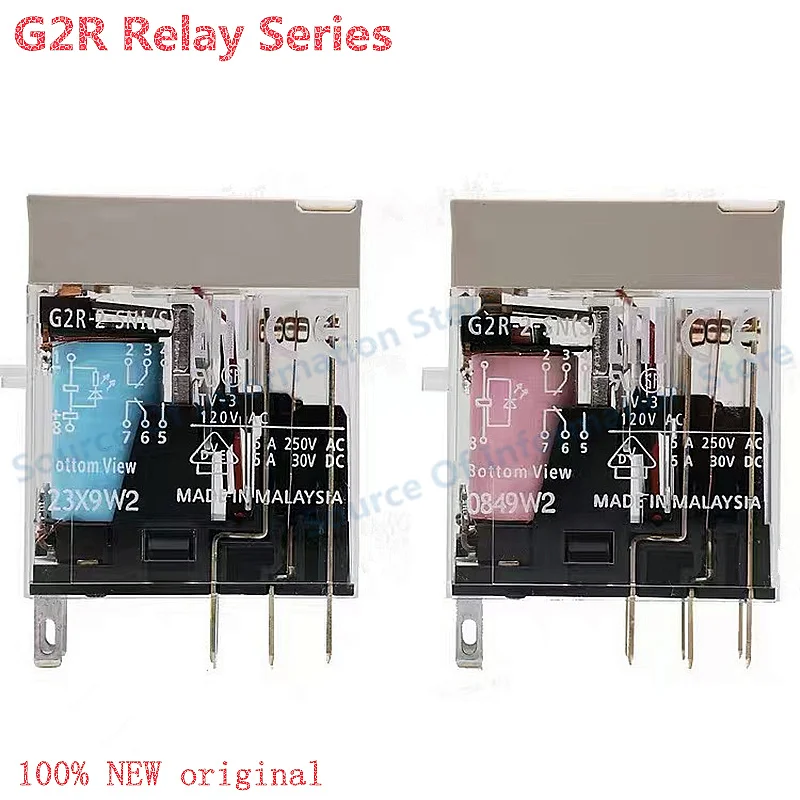 

10Pcs G2R Series Relay G2R-1-SND(S) G2R-2-SND(S) G2R-2-SNI DC24V AC220V AC230V 5Pin/8Pin