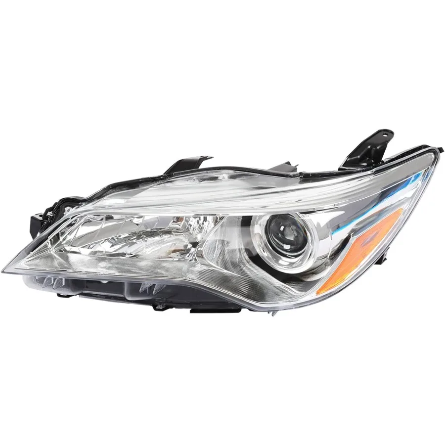 

Headlight Assembly Replacement Chrome Housing for 2015 2016 2017 Toyota Camry Driver Side Enhanced Visibility and Modern Aesthe
