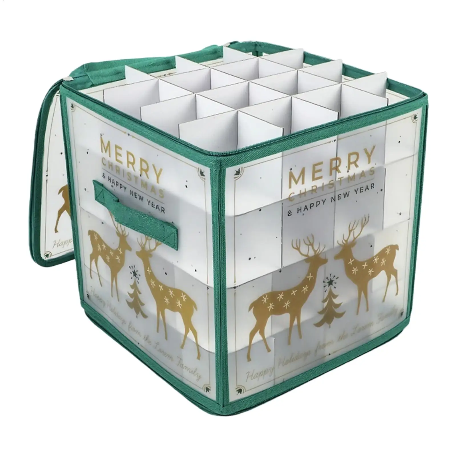 64-Grid Baubles Storage Box Christmas Balls Storage Bauble Storage Divider Toys Storage Box Christmas Ornament Box With Lid