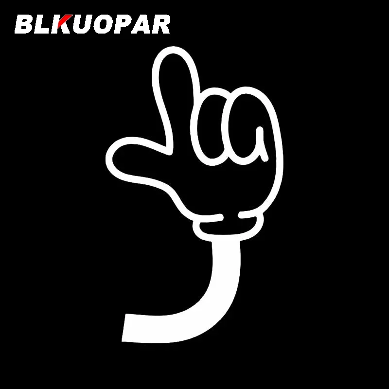 BLKUOPAR Vintage Cartoon Hands In Gloves And Feet In Shoes Car Sticker Funny Creative Decal Waterproof Surfboard Car Accessories