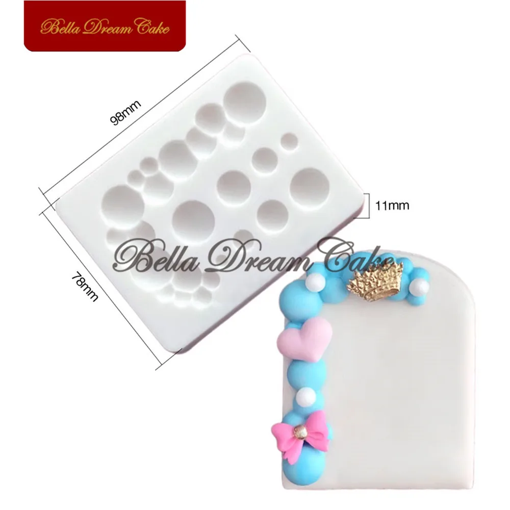 3D Bubble Ball Archway Design Silicone Mold Fondant Chocolate Mould DIY Clay Topper Model Cake Decorating Tools Kitchen Bakeware