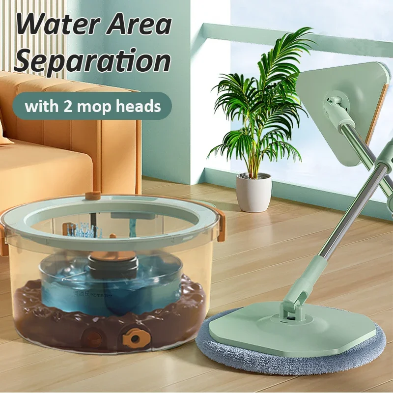 

Automatic Water Separation Floor Washing Mops Rotating Triangular Mop 360 Window Wiper Tools