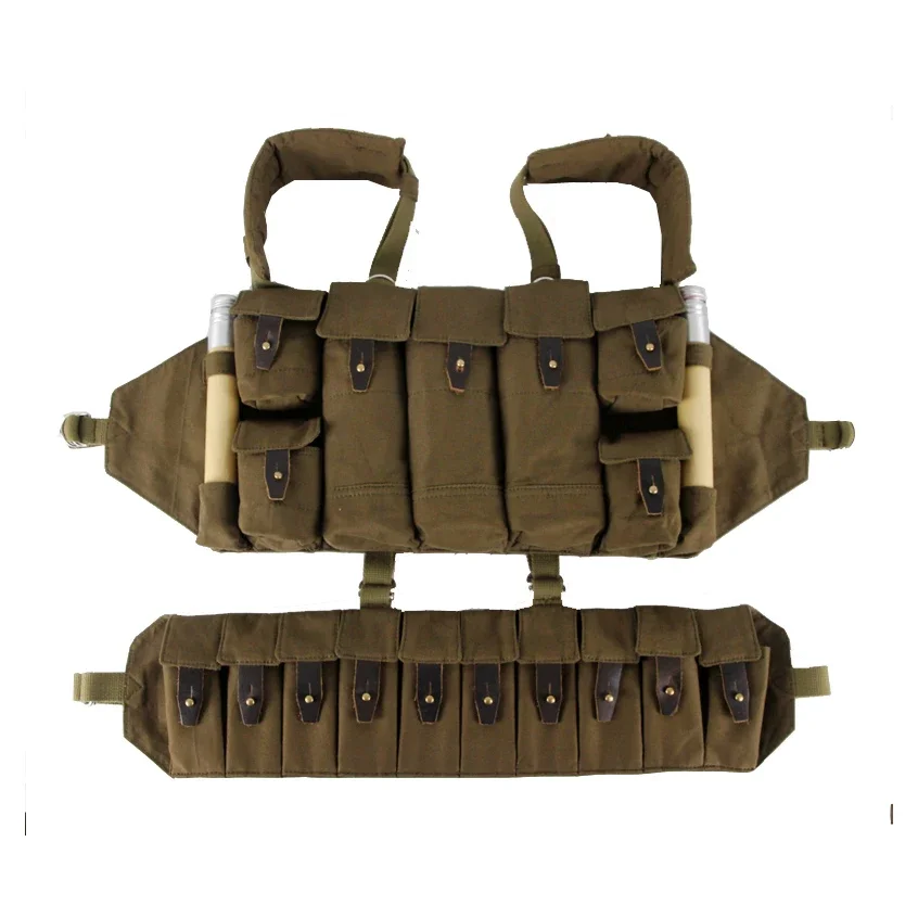 ソビエトロシア特殊部隊タクティカルベストはキャンバス胸吊り装備で持ち運びます
