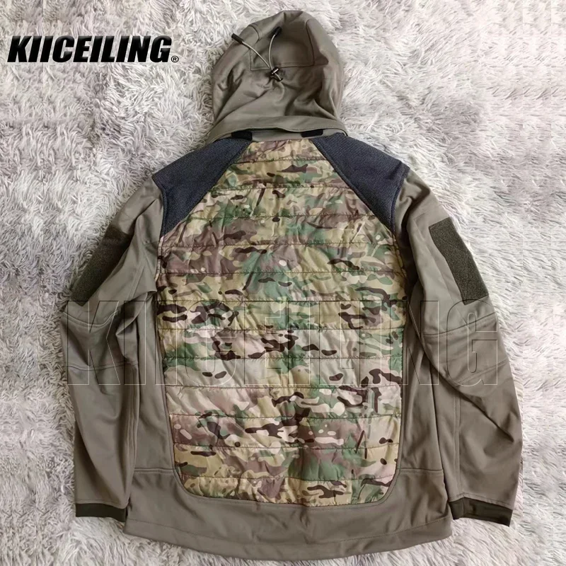 KIICEILING Softshell giacche tattiche per uomo primavera e autunno escursionismo caccia pesca caldo impermeabile giacca a vento cappotti donna