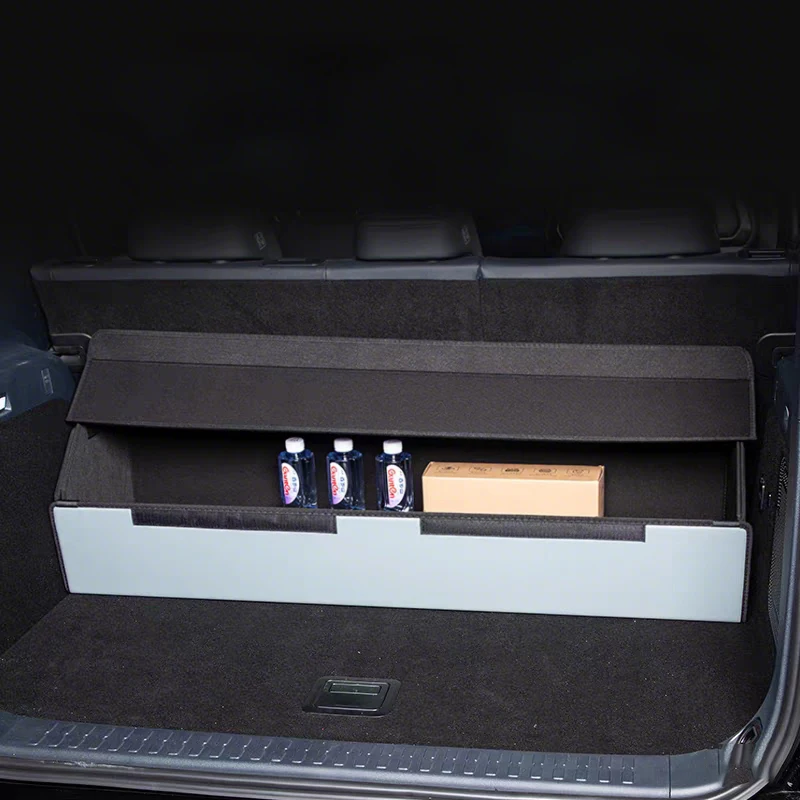 Nappa Leather Folding Storage Box Dividable Compartments for Formula Leopard 5 OEM Matching Color