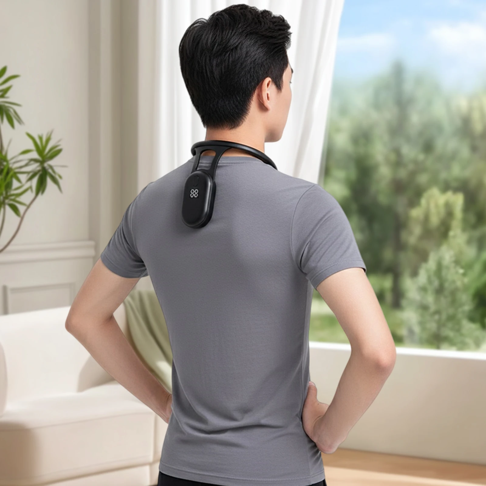 Neck Hump Corrector with Smart Vibration Reminder Intelligent Posture Trainer Realtime Scientific Monitoring for Women Men Kids view 4