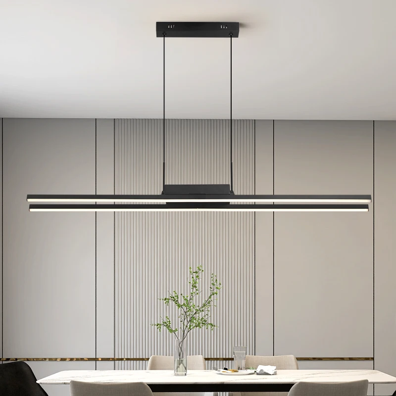 الشمال قلادة ضوء مزدوجة لومينز الثريا LED مصباح معلق لغرفة الطعام غرفة نوم غرفة المعيشة إضاءة ديكور المنزل