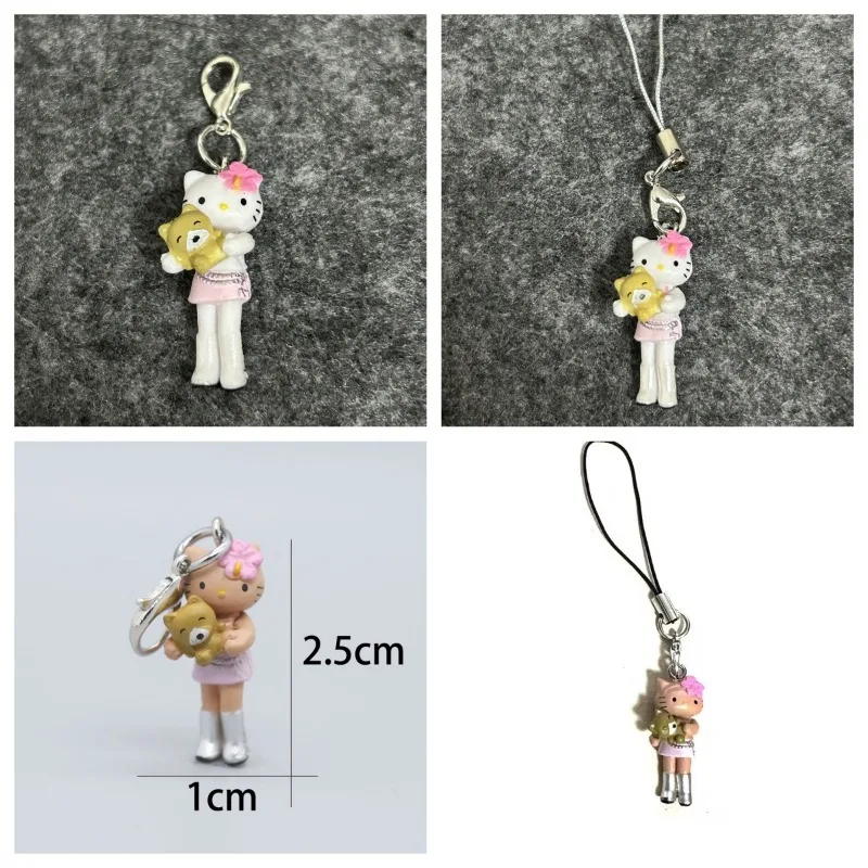 

Hello Kitty Toy Pendant Cute KT Cat Phone Case Decorative Necklace Pendant Kawaii Women Accessories Wholesale Festival Gifts