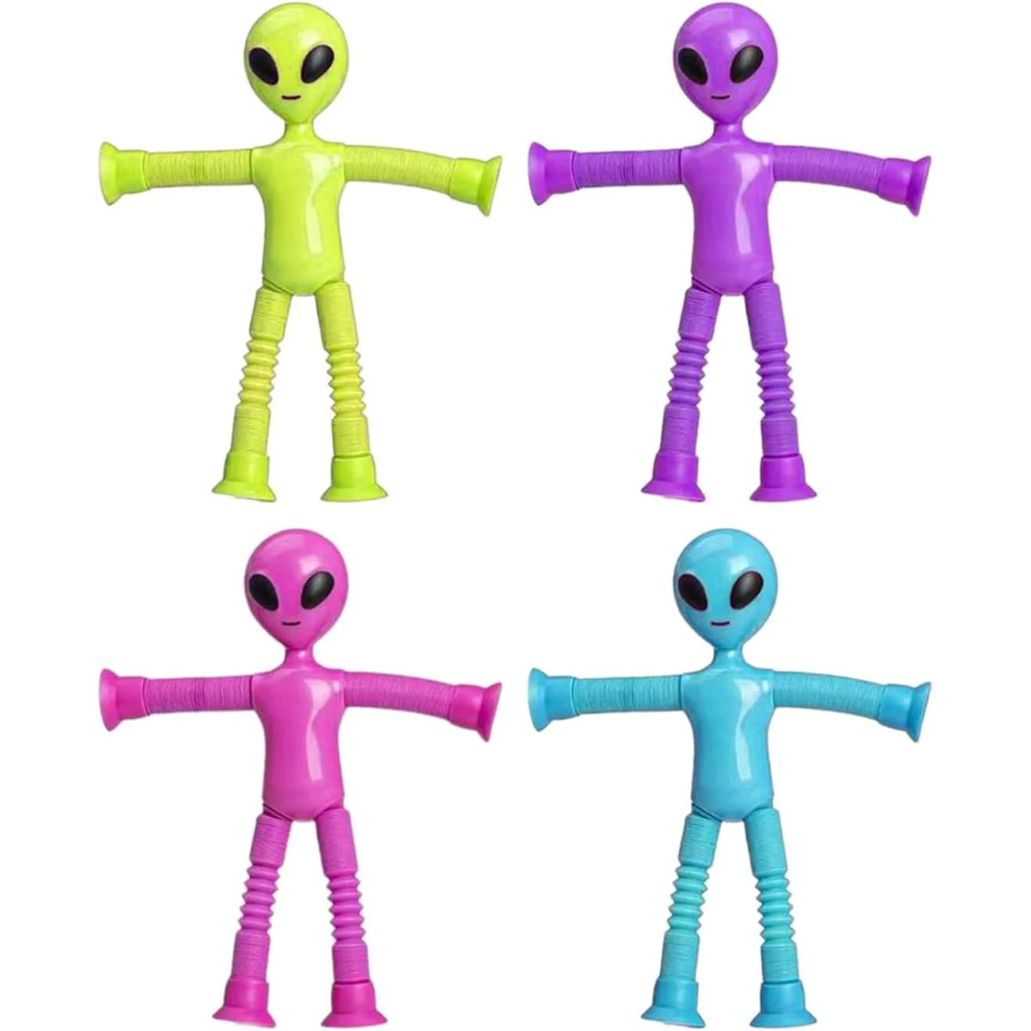 Cartoon  extraterrestrial versatile telescopic tube toy fun new and unique puzzle decompression stretching tube