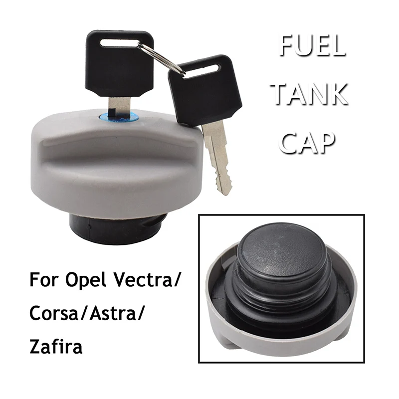 Fuel Tank Petrol Cap Grey Cover Locking +Keys 1702834 93224461 Fit for Vauxhall Opel Vectra Astra car accessories gas tank cap