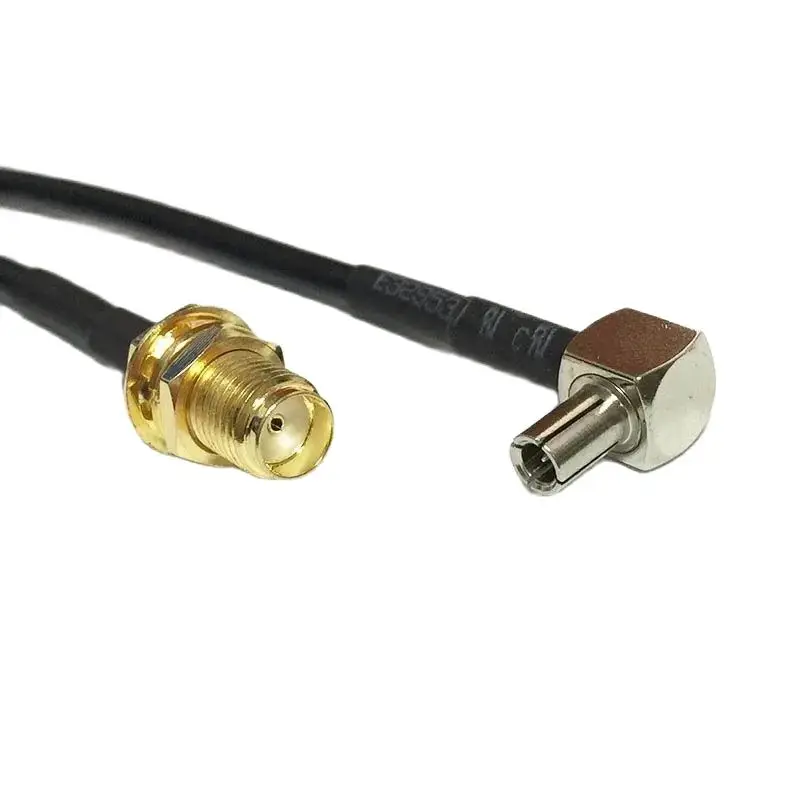 New 3G Modem Cable SMA  Female Jack Nut Switch TS9  Right  Angle Pigtail RG174  10/15/20/30/50/100cm Adapter