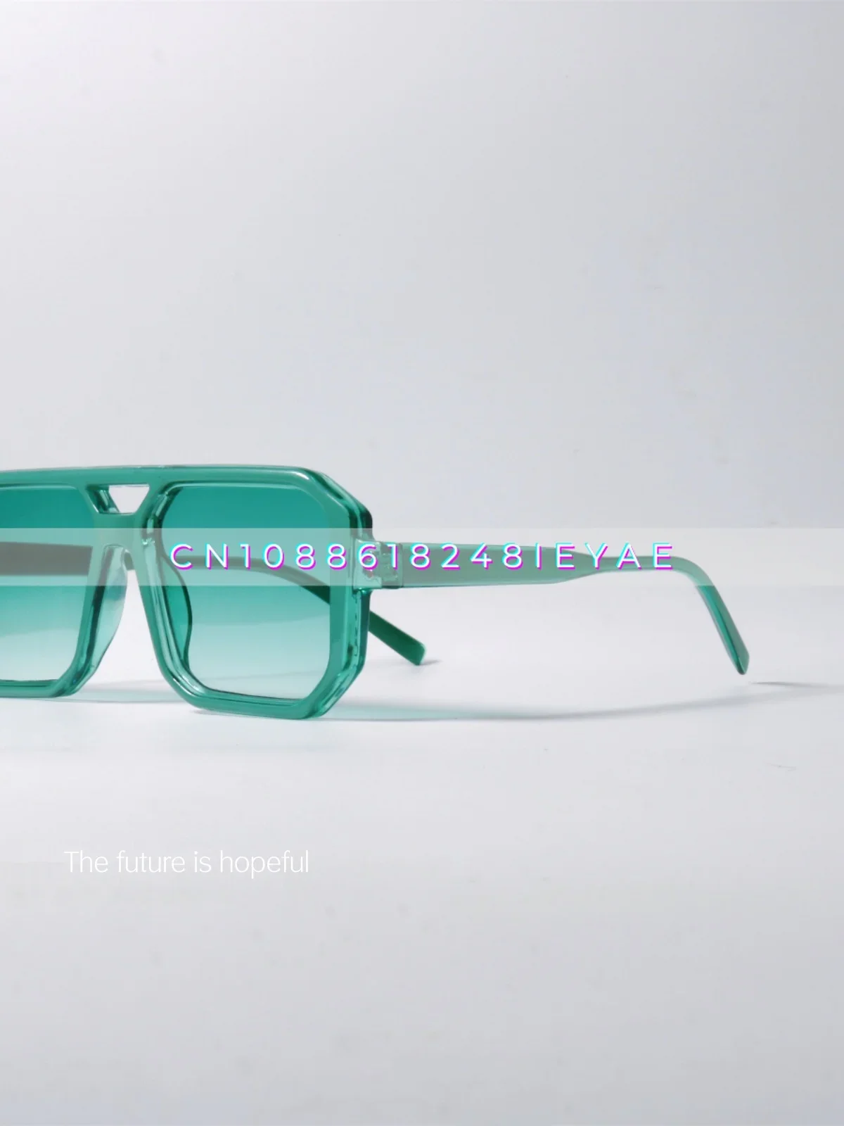 

Fresh Mint Green Pilot Sunglasses Uv400 Anti-ultraviolet Radiation Niche Sunglasses