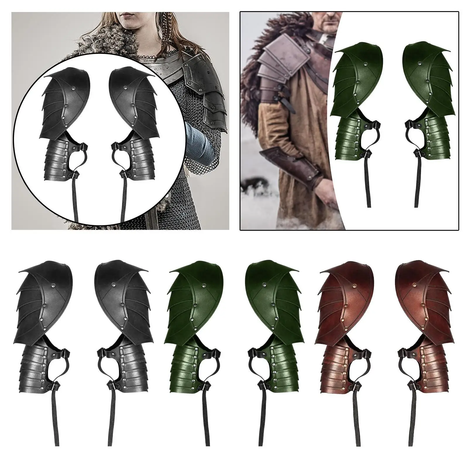 

Gothic Steampunk Shoulder Shrug Armors Shoulder Guards for Cosplay Convention