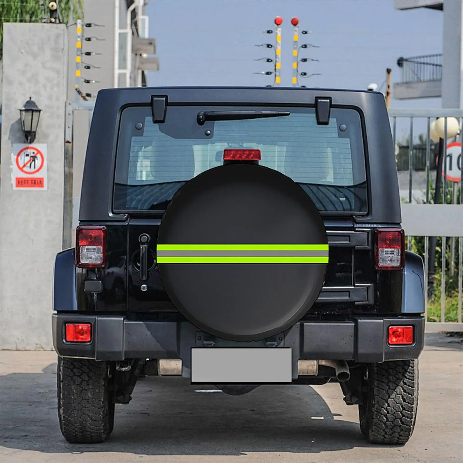 

Car Tire Cover Windproof Tire Protector Dustproof Waterproof Reflective Protector For Outdoor Roadtrip Garage Trailer Camping