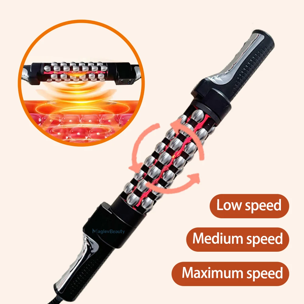 

Professional Electric Massage Roller Shaft - Fascia Release & Muscle Relaxer with Rotating Leg Massage Stick
