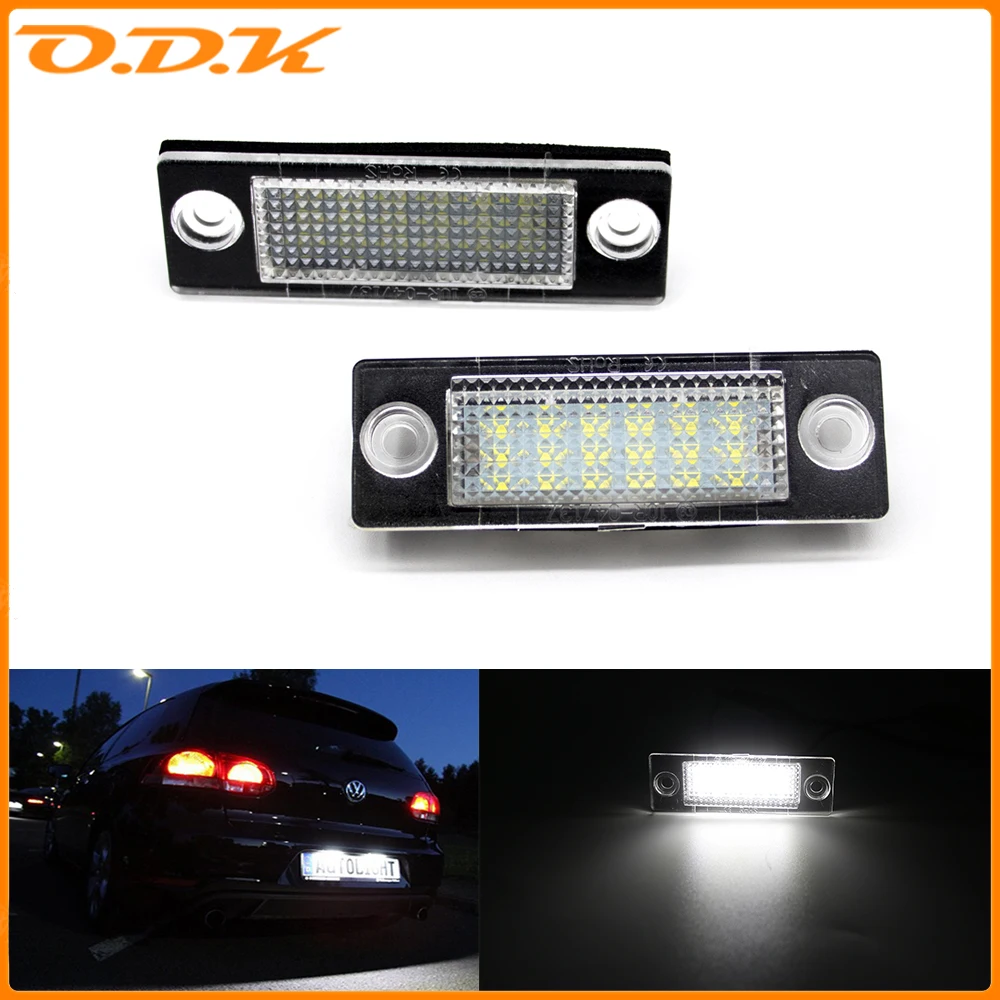 2 szt. Oświetlenie tablicy rejestracyjnej LED 3B 5998026   Do VW Passat B5.5 B6 Caddy MK3 Golf Transporter Skoda T5 T6 Touran Jetta