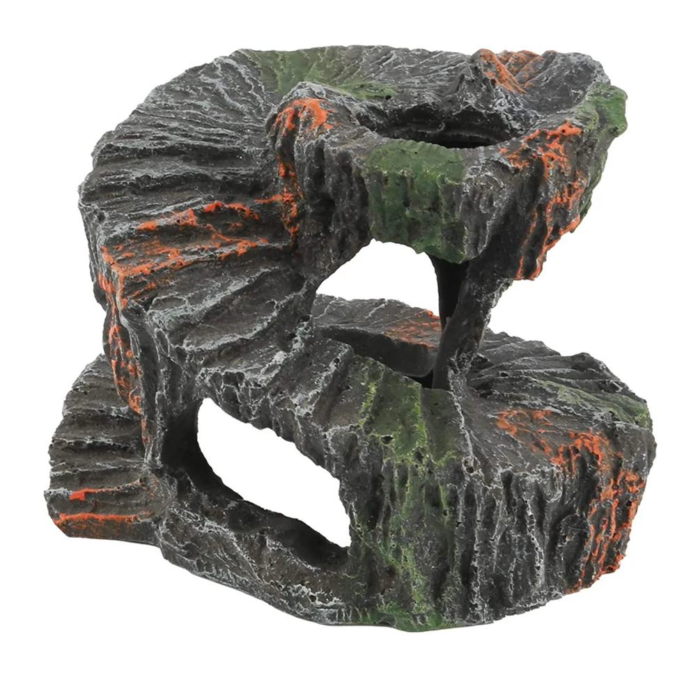 

1Pcs Aquarium Basking Platform Resin Turtle Terrace for Reptile Tank Fish Tank Ornament Fine Craftsmanship Fresh Exquisite Shape