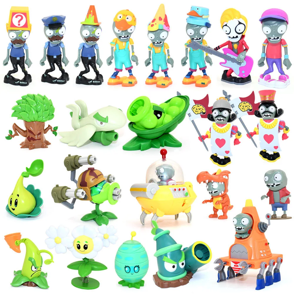 Genuine PLANTS VS ZOMBIES 2 PVZ Figures Dolls Peashooter Dragon Imp Bassist Zombie Model Action Figures Children Chrismas Gifts