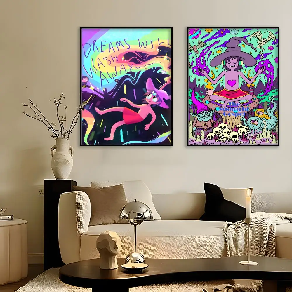 Cartoon Midnight Gospel Poster Modern Minimalism Aesthetic Art Prints Bedroom Kitchen Home Decor Art Poster Gifts