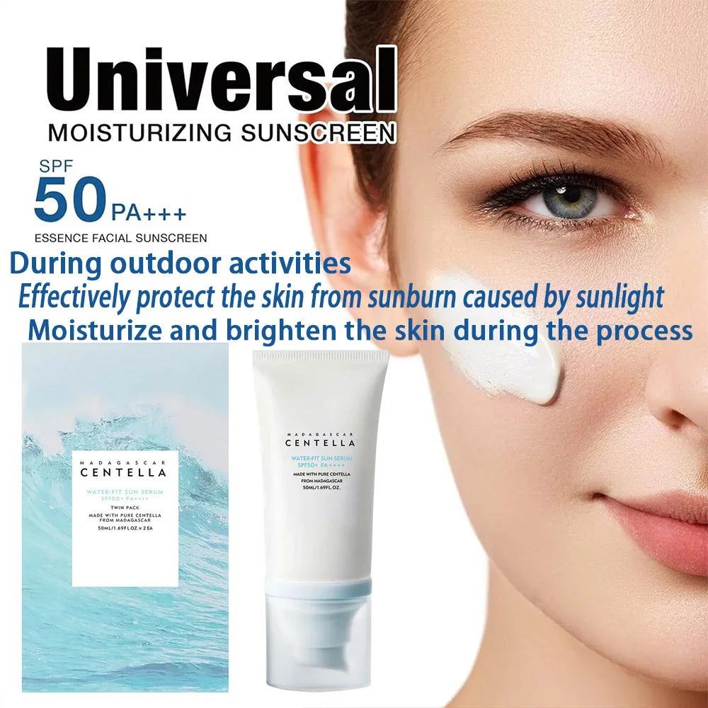 Face Moisturizing Light Moisturizing Non-stick Suitable for All Skin Types Moisturizing Brightening Sunscreen SPF50+