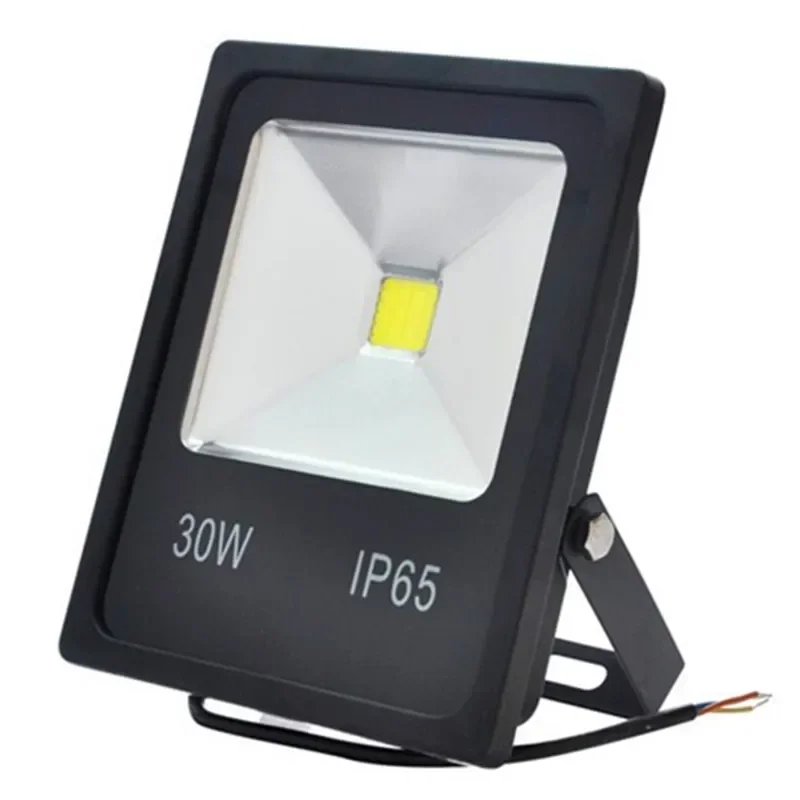 Led Flood Light Reflector 10w 20W 30W 50W 12v Black heat sink Waterproof Outdoor C0B Spotlight luminaire LED street Lamp color