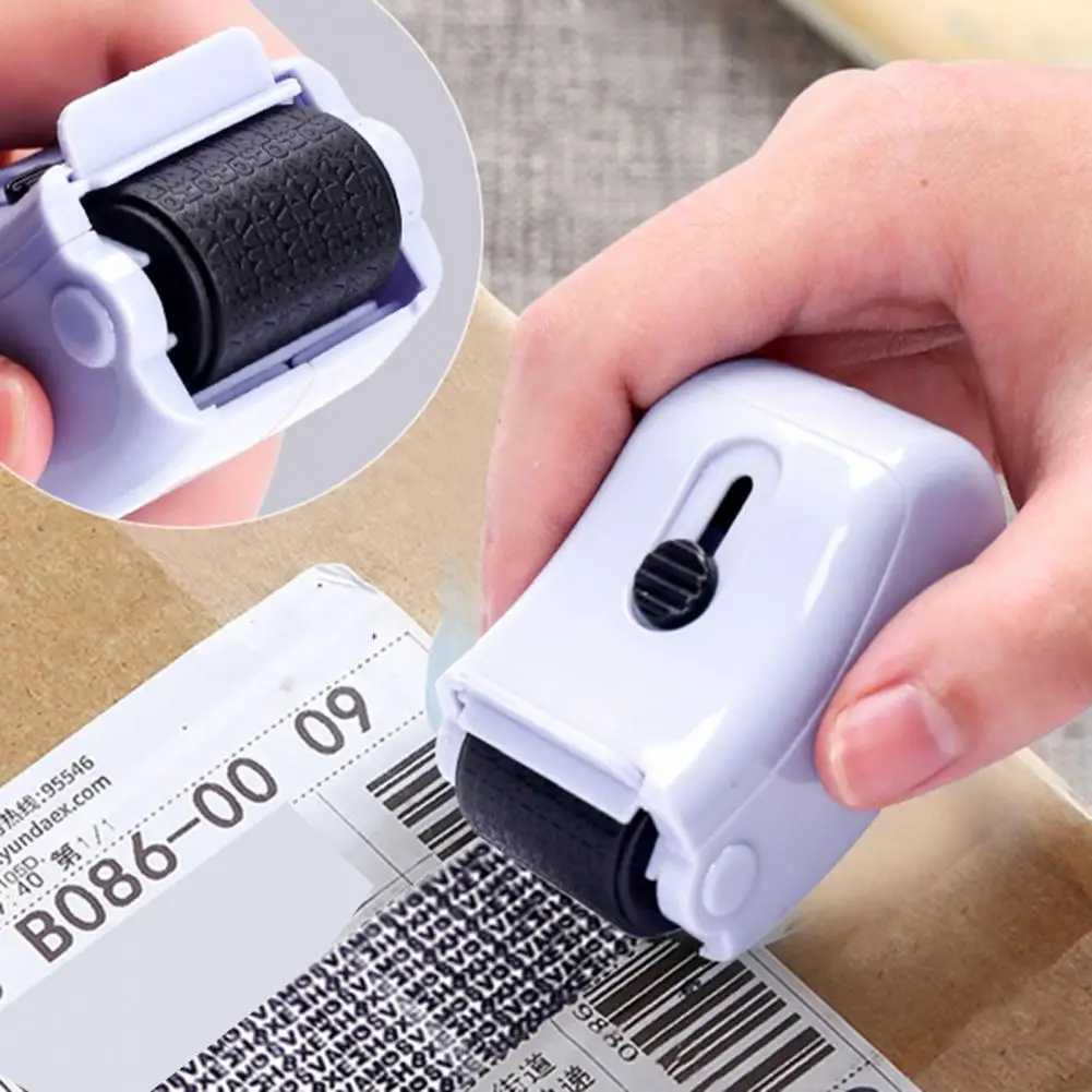 Identity Roller Stamp with Ink ID Blockout Personal Information Privacy Security Theft Stamp