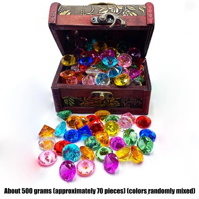 500g Princess Toy Set Multicolored Plastic Crystal Stone For Kids Creative Play Safe NonToxic A2UB