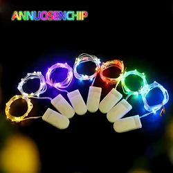 Hit 1M 2M 3M LED creativo 7 colori pulsante batteria scatola di lampade in rame serie Mini piccole luci Decorative