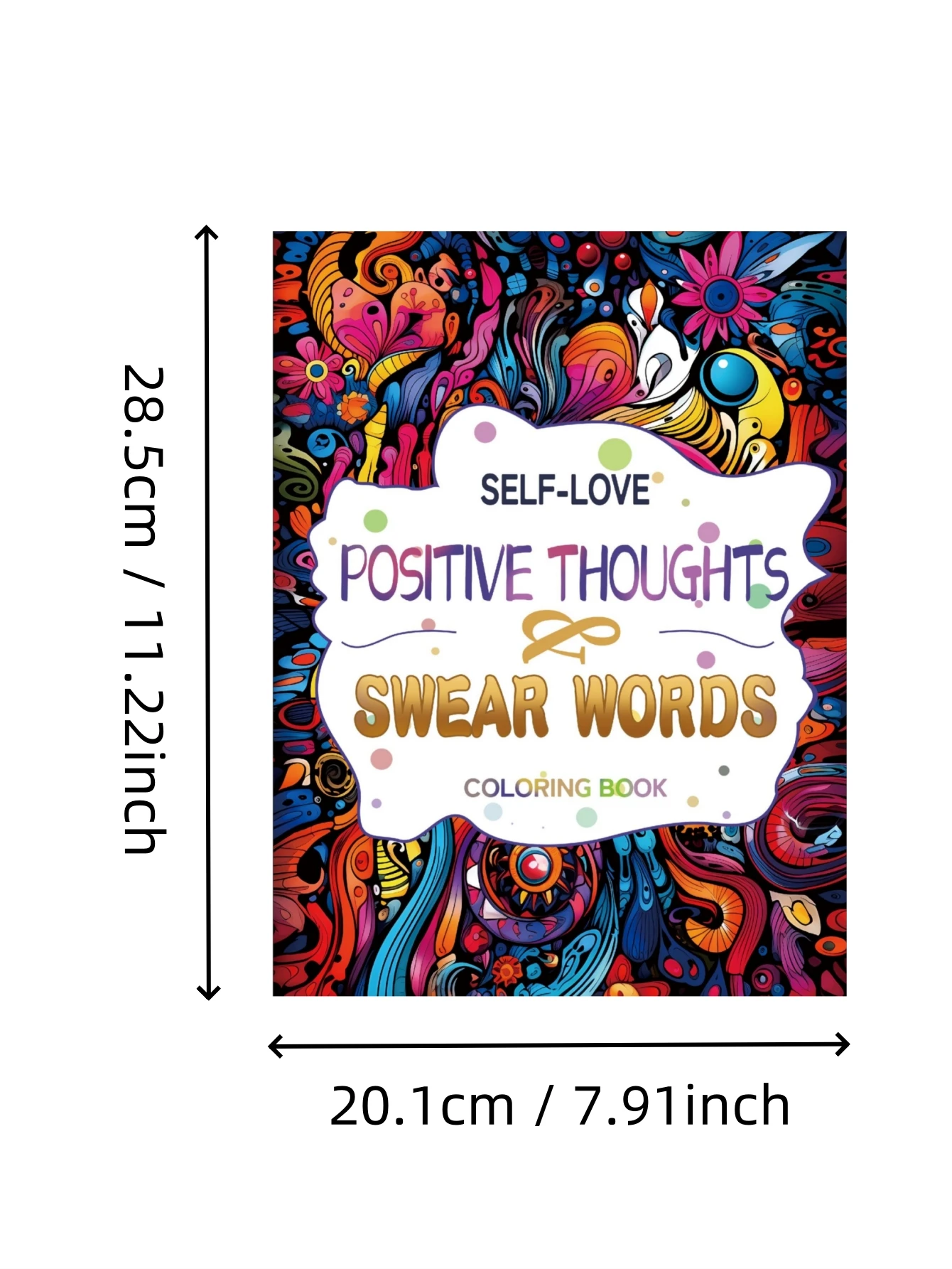 1pc Positive Thoughts Art Coloring Book Original Upgraded Paper Thickened 22 Pages Coloring Books Gift For Holiday Birthday