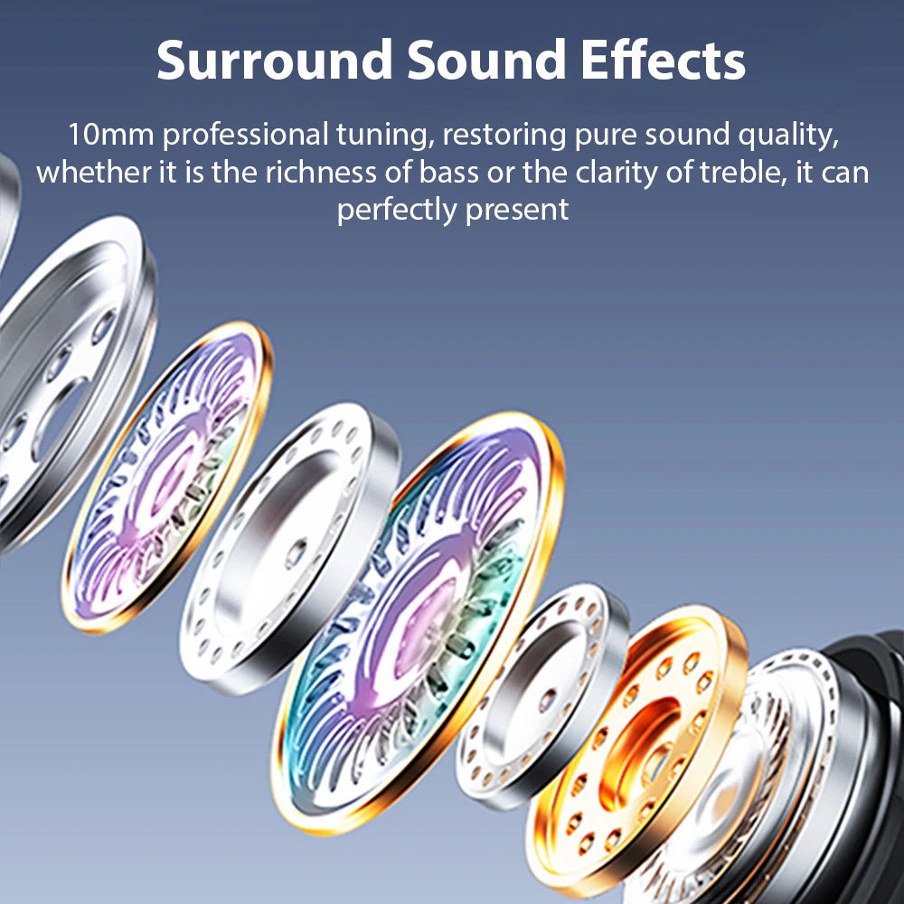 USB نوع C سماعات أذن سلكية HiFi ستيريو مع ميكروفون ياربود لسامسونج غالاكسي آيفون 17 16 15 Xiaomi هواوي سماعات أذن رياضية