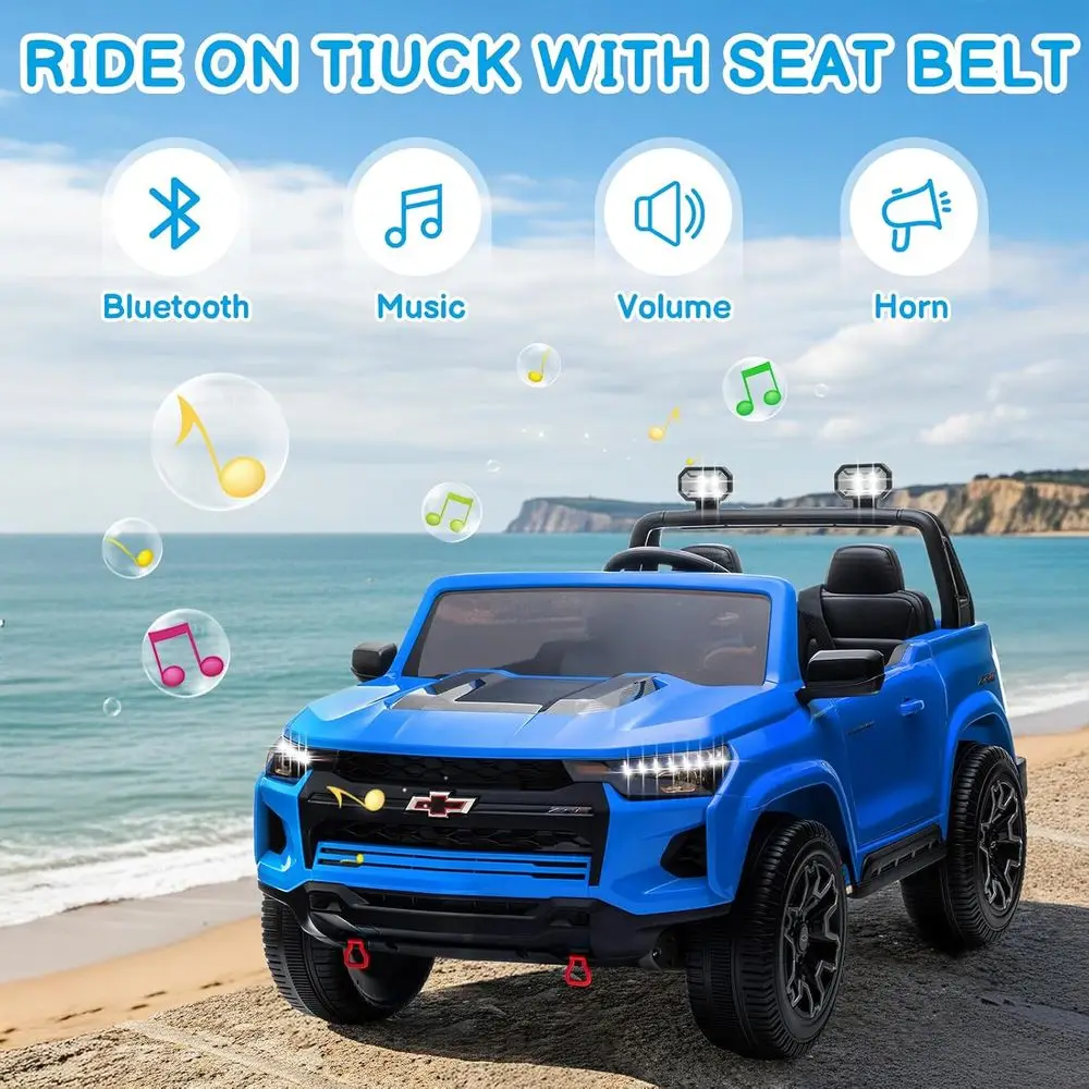 Voiture électrique Colorado sous licence 24V pour enfants, jouets pour tout-petits avec télécommande, voiture électrique 2 places