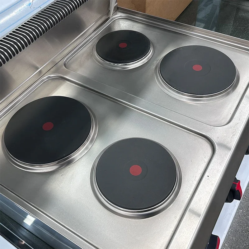 TLF Hot - Selling Commercial 4 - Burner Countertop Electric Cooking Stove Precise Temperature Control Stainless Steel Body