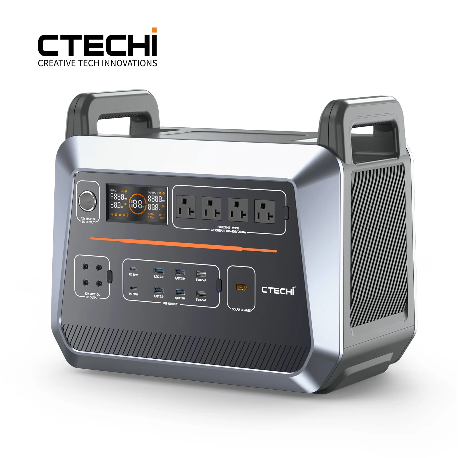 2000W 3000W Home Emergency Power Supply Portable Power Station Quick Charge High Capacity Solar Generator Power Station Camping