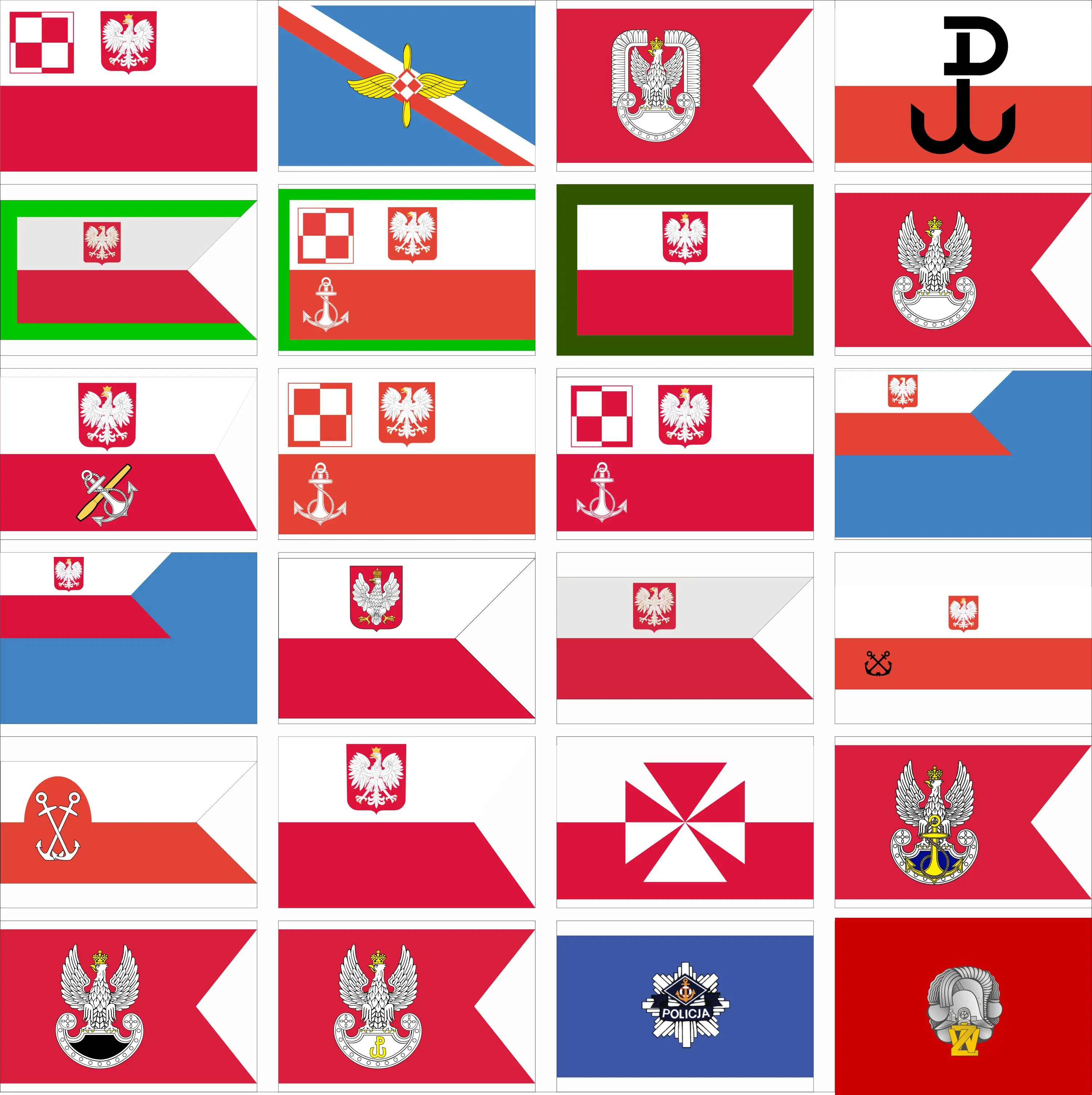 Poland Army Policji Flag Navy Commissioning Pennant banner 3x5ft 90x150cm Double sided printing Air Force-Military airport flags