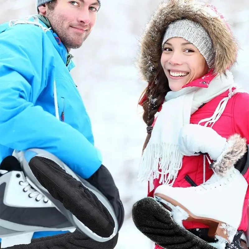 F68F Schlittschuh-Kufenabdeckungen, Hockey-Schlittschuh-Kufenschutz für Kinder, Jugendliche und Erwachsene, langlebig