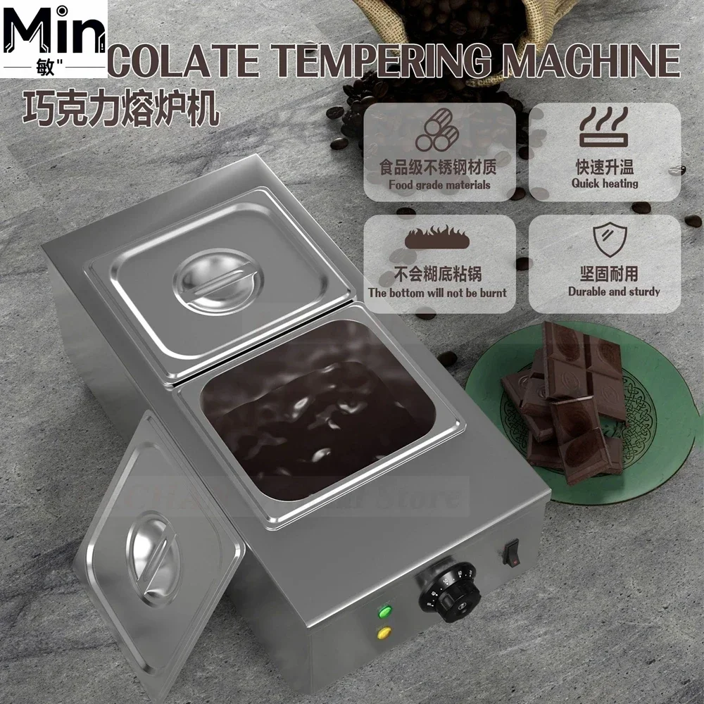 HomeWise 3L Capacity 30-85°C Temperature Control Chocolate Melter Warmer For Candy Making Baking Commercial Kitchen
