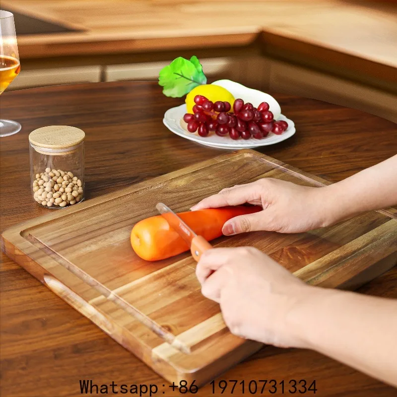 Acacia Wood Cutting Board Food Grade Household Solid Wood Chopping Board Antibacterial and Mildew-proof
