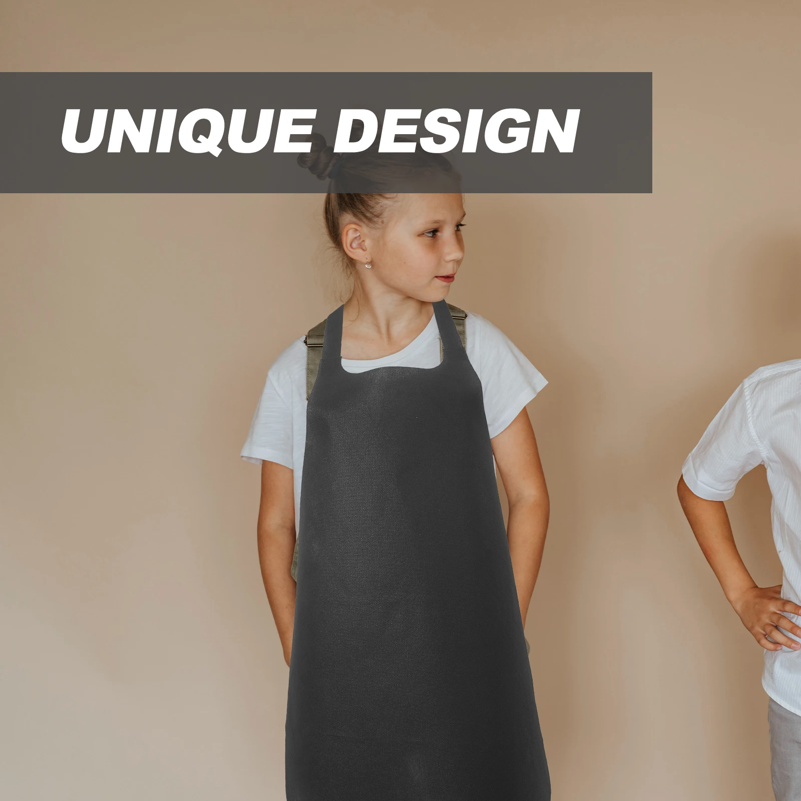 

12 Pcs Kids Aprons Waterproof Painting Art Children Disposable Non Woven Fabric Multi Use Toddler Red Black 6 Each Protect