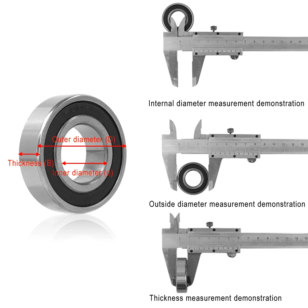 1/2PCS Motor Bearing Electric Scooter 6003RS Rear Wheel Motor Ball Bearings for Segway Ninebot Max G30 Smart Smart Scooter Parts