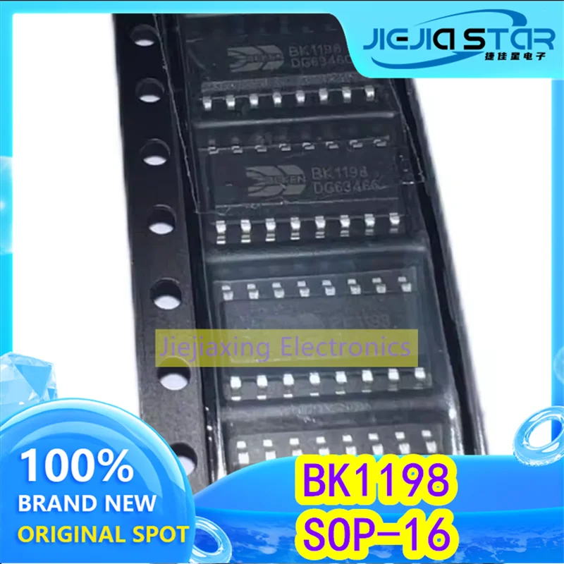 (5/10 قطع) BK1198 SMD SOP16 BK1198L 1.6V-3.6 راديو FM شريحة استقبال العلامة التجارية الجديدة الالكترونيات الأصلية في المخزون