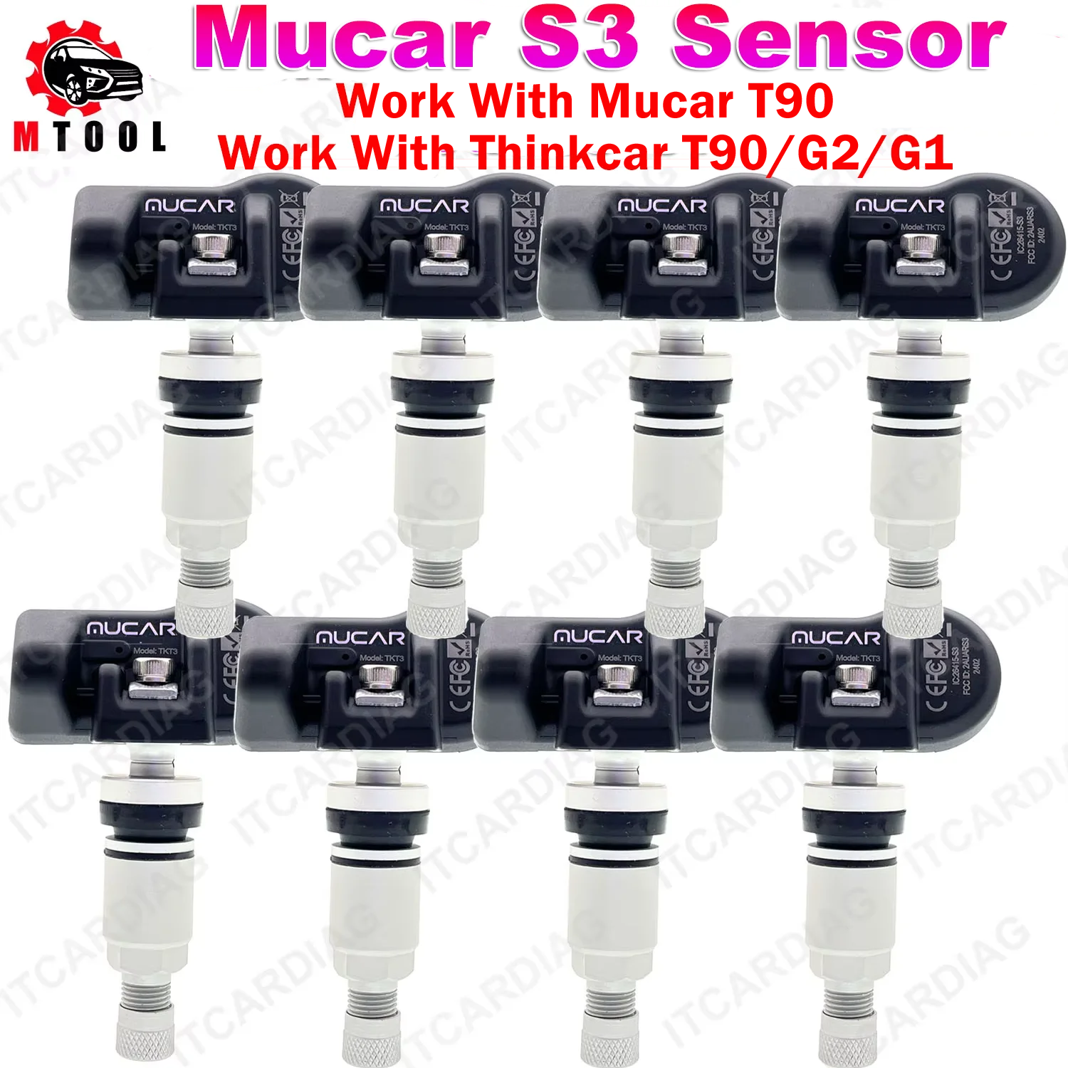 Mucar S3 2in1 Sensor TPMS Universal 315MHz 433MHz Automotive Mechanical Workshop Tools TPMS Programm Update Thinkcar S3 S2